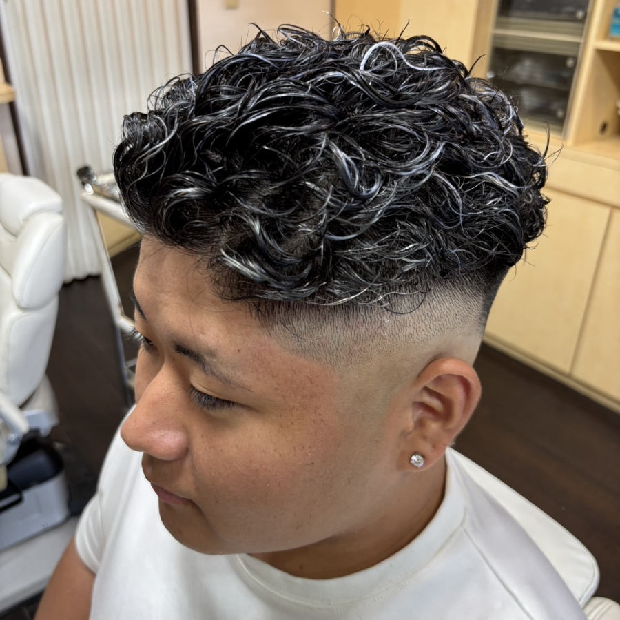 スキンフェード、スペインカール